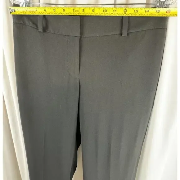 Ann Taylor LOFT Julie Fit Crepe Trousers Black  6 T Dark Academia Witchy  66-41 - Picture 10 of 15